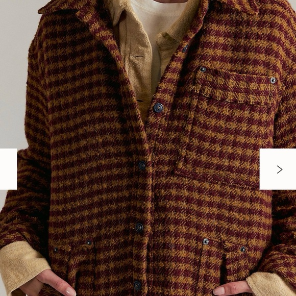 WE THE FREE Free People Houndstooth Coat NWT medium - Picture 5 of 8